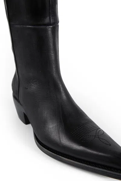 Khaite Clive 35 Leather Over-the-knee Boots In Black