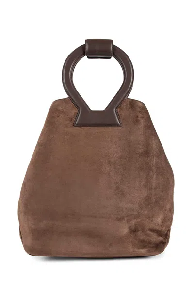 Luar Brooke Round-handle Tote Bag In Brown