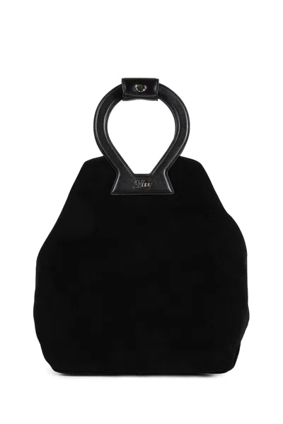 Luar Brooke Round-handle Tote Bag In Black