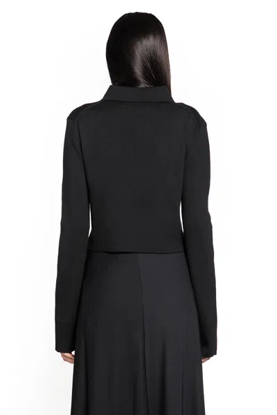 Jil Sander Polo Cardigan In Black