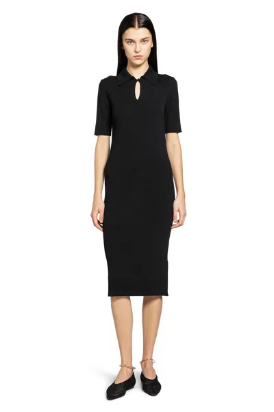 Jil Sander Polo Dress In Black