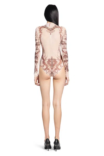 Dilara Findikoglu Tattoo Bodysuit In Brown