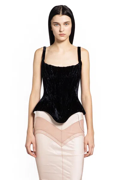 Dilara Findikoglu Shield Corset In Black