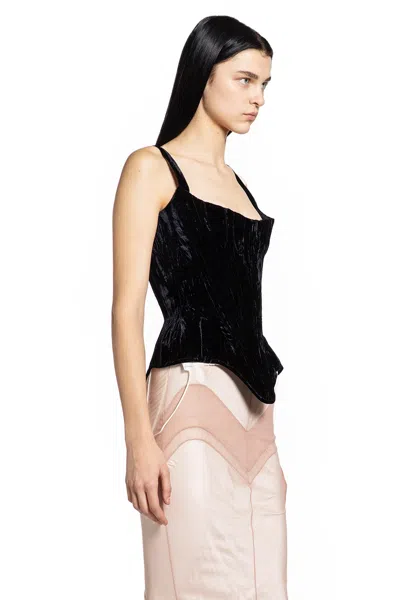 Dilara Findikoglu Shield Corset In Black