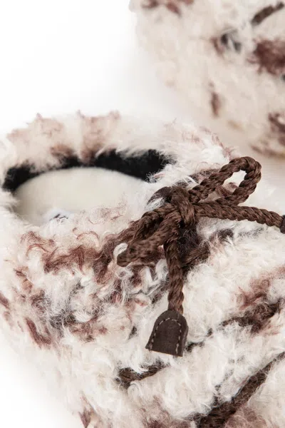 Moon Boot Evx Slip-on-style Faux Shearling Mules In Multi