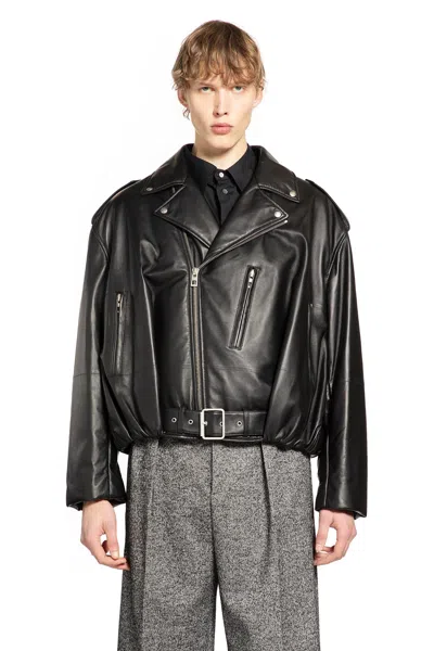 Loewe Balloon Biker Jacket In Nappa In Black