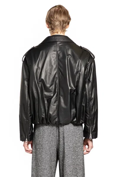 Loewe Balloon Biker Jacket In Nappa In Black