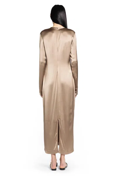 Totême Long Satin Dress In Multi