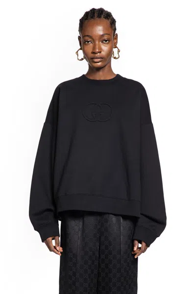 Gucci Interlocking G Sweatshirt In Black