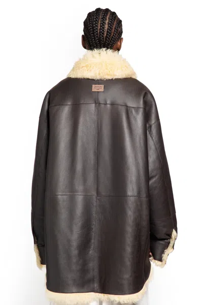 Acne Studios Shearling Jacket In Brown