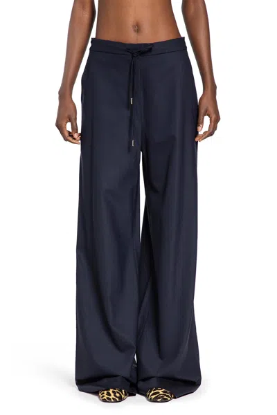 Max Mara Woman Blue Trousers In Blue