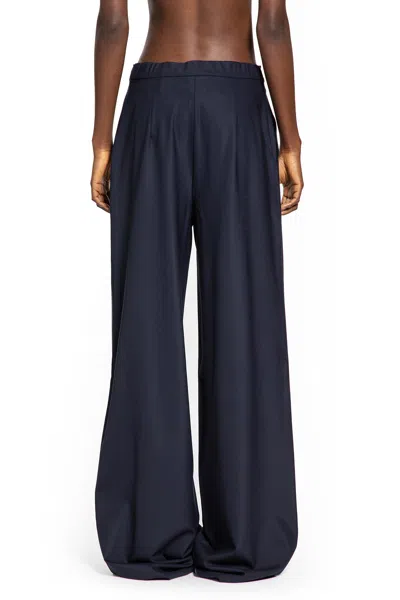 Max Mara Woman Blue Trousers In Blue