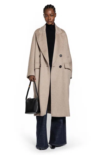 Max Mara Angus Coat In Brown