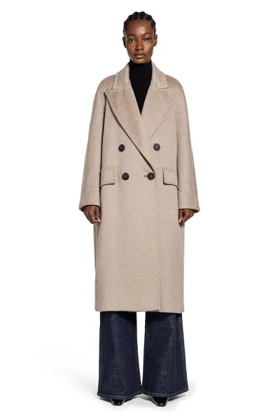 Max Mara Angus Coat In Brown