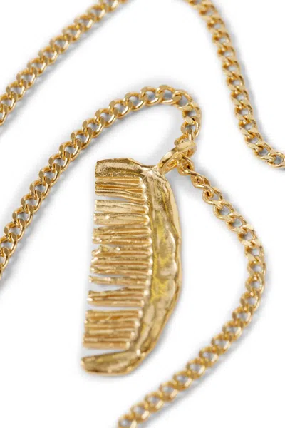 Simuero El Peine Necklace In Gold