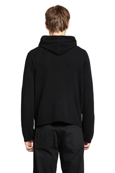 Our Legacy Knitted Hoodie Sweatshirt In Animal Print