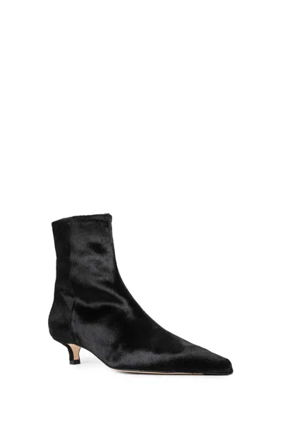 Aeyde Sofie Ponyhair Ankle Boots In Black