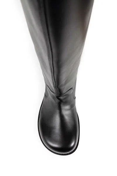 Acne Studios Knee Length Round Toe Beshay Boot In Black