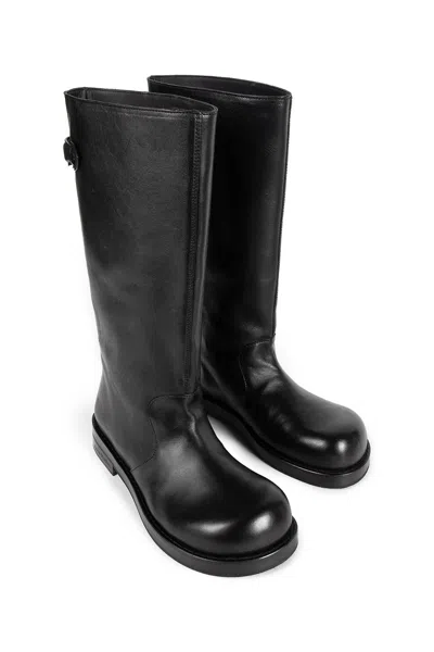 Acne Studios Knee Length Round Toe Beshay Boot In Black