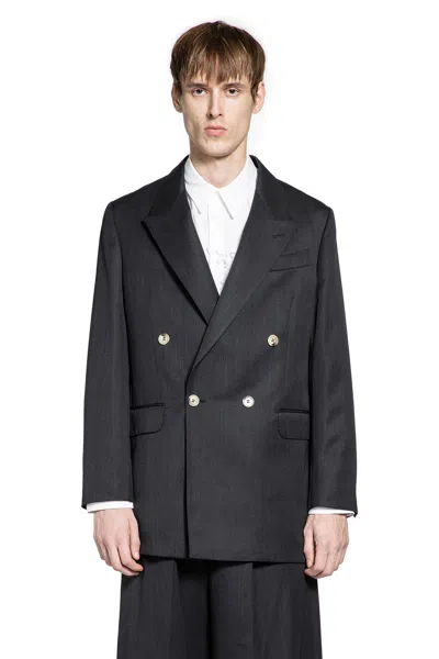 Simone Rocha Double-breasted Blazer With Daisy Embroidery In Multi