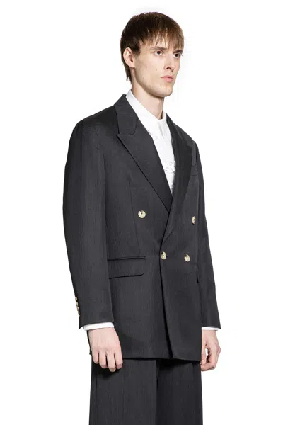 Simone Rocha Double-breasted Blazer With Daisy Embroidery In Multi