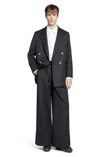 Simone Rocha Double-breasted Blazer With Daisy Embroidery In Multi