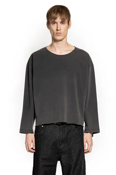 Second / Layer Thrasher Ls Teee In Black