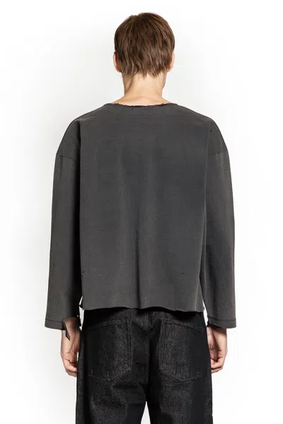 Second / Layer Thrasher Ls Teee In Black