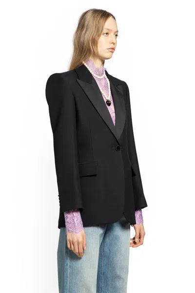Valentino Crepe Couture Blazer In Black