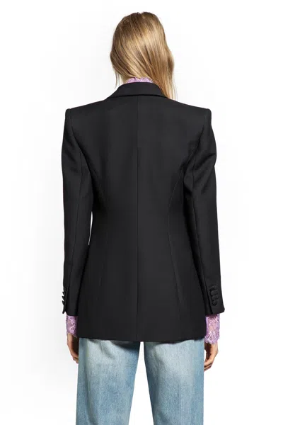 Valentino Crepe Couture Blazer In Black