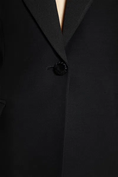 Valentino Crepe Couture Blazer In Black