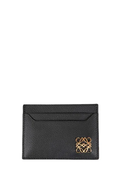 Loewe Anagram Plain Cardholder In Black