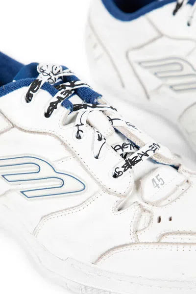 Balenciaga Coastal Inspired Sneakers Featuring Textured Sole In White