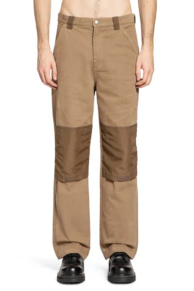 Oamc Peacemaker Workwear Pants In Brown