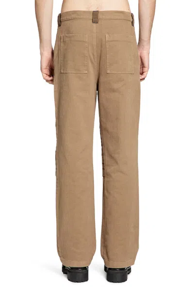 Oamc Peacemaker Workwear Pants In Brown