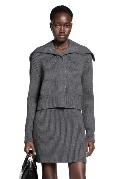 Givenchy Cropped Long Sleeve Knitwear Featuring Buttons In Multi