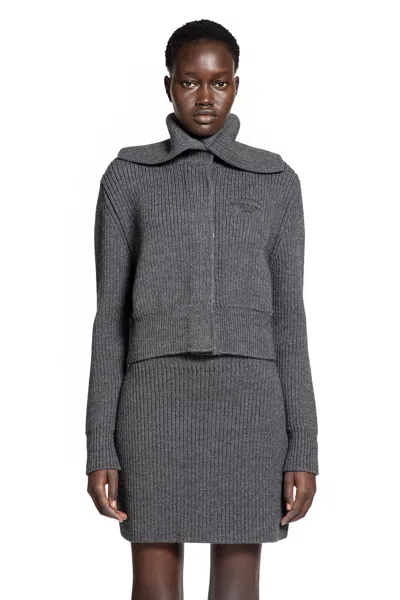 Givenchy Cropped Long Sleeve Knitwear Featuring Buttons In Multi
