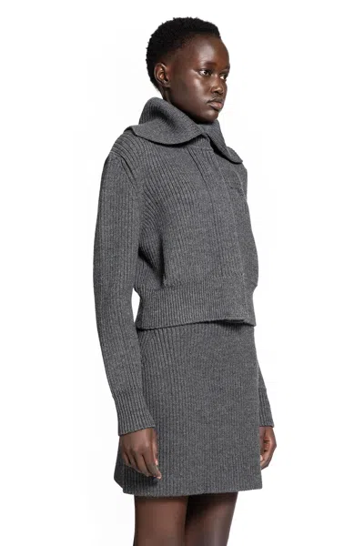 Givenchy Cropped Long Sleeve Knitwear Featuring Buttons In Multi