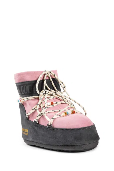 Moon Boot Two-tone Suede S X Guest In Residence Icon Low Ankle Boots In Multi