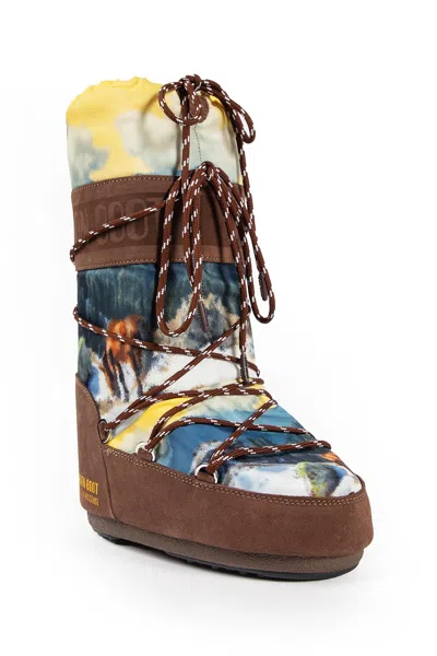 Moon Boot X Guest In Residence Postcard Icon High Boots In Brown