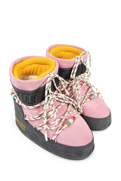 Moon Boot Two-tone Suede S X Guest In Residence Icon Low Ankle Boots In Multi