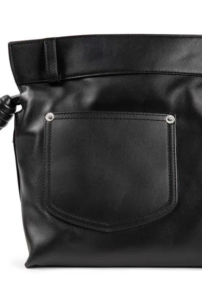 Loewe Panta Medium Flamenco Clutch In Shiny Calfskin In Brown