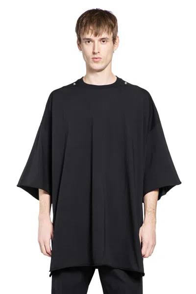 Rick Owens Jumbo Crew Neck Oversized Short Sleeve T-shirt In Black