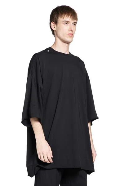 Rick Owens Jumbo Crew Neck Oversized Short Sleeve T-shirt In Black