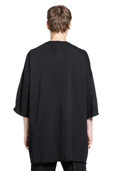 Rick Owens Jumbo Crew Neck Oversized Short Sleeve T-shirt In Black