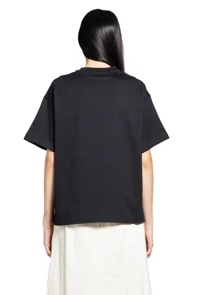 Jil Sander Black Cotton T-shirt In Black