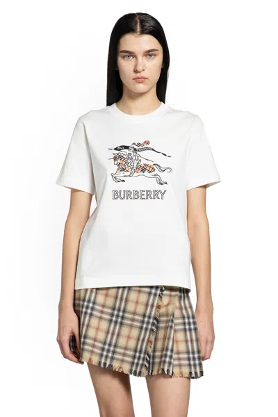 Burberry Equestrian Knight Design Cotton T-shirt In Animal Print