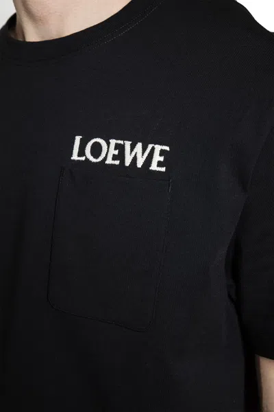 Loewe Logo-embroidered Cotton-jersey T-shirt In Multi