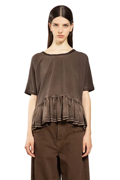 Uma Wang Brown Jersey Todi T-shirt