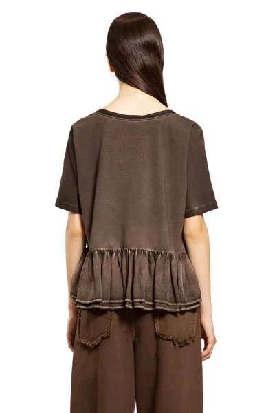Uma Wang Brown Jersey Todi T-shirt